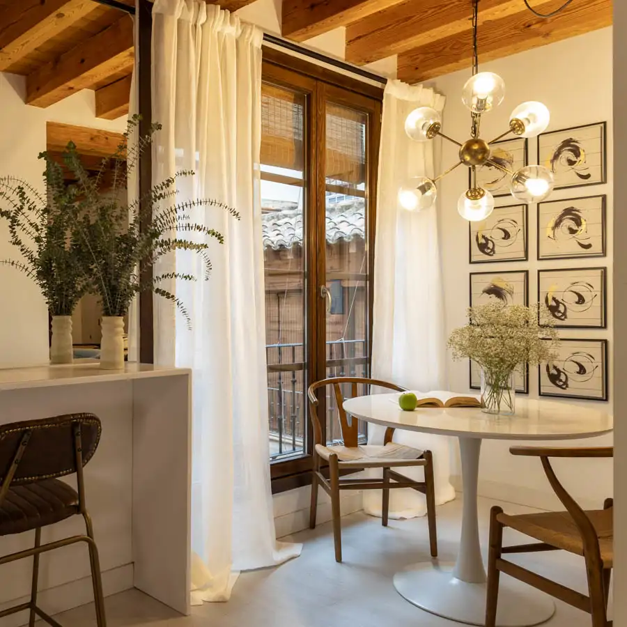 Cortina lino blanco opacidad baja de Arteo Home