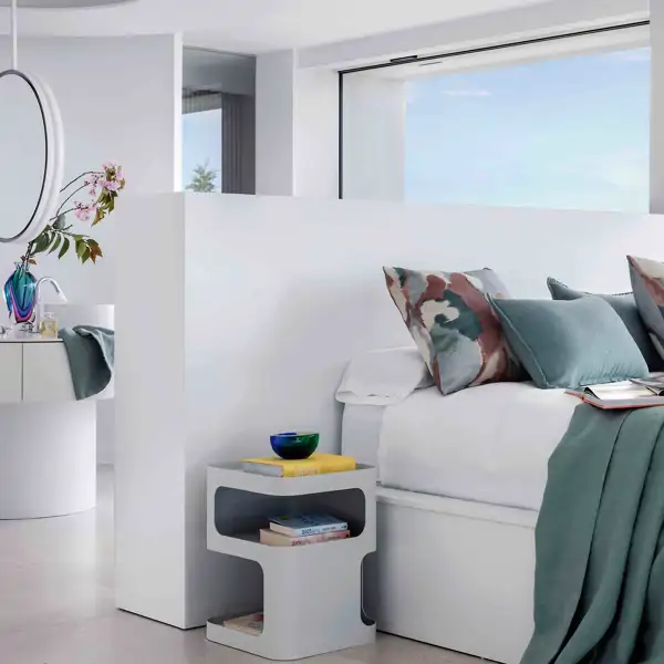 8 dormitorios modernos y elegantes decorados con muebles blancos